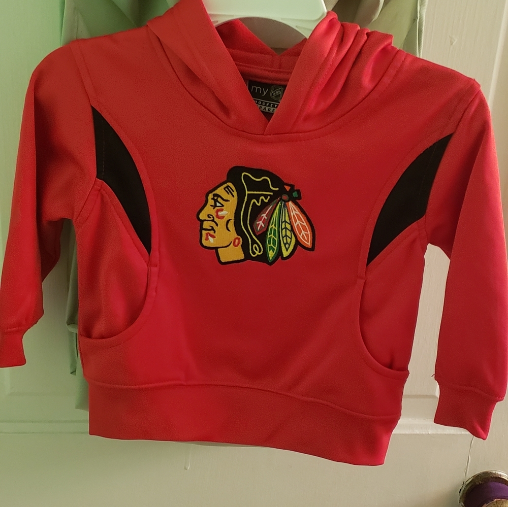 Red Toddler Chicago Blackhawks Hoodie